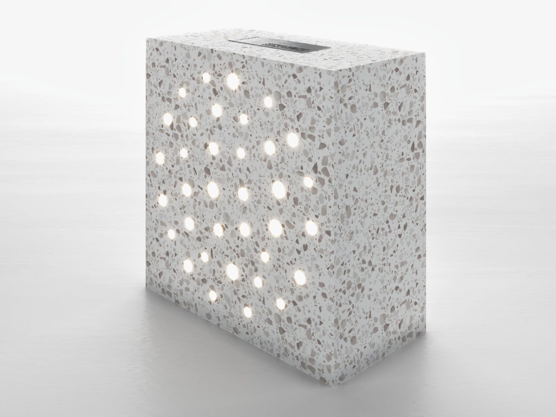 Enceladus - 200x200x100mm Ön Perspektif