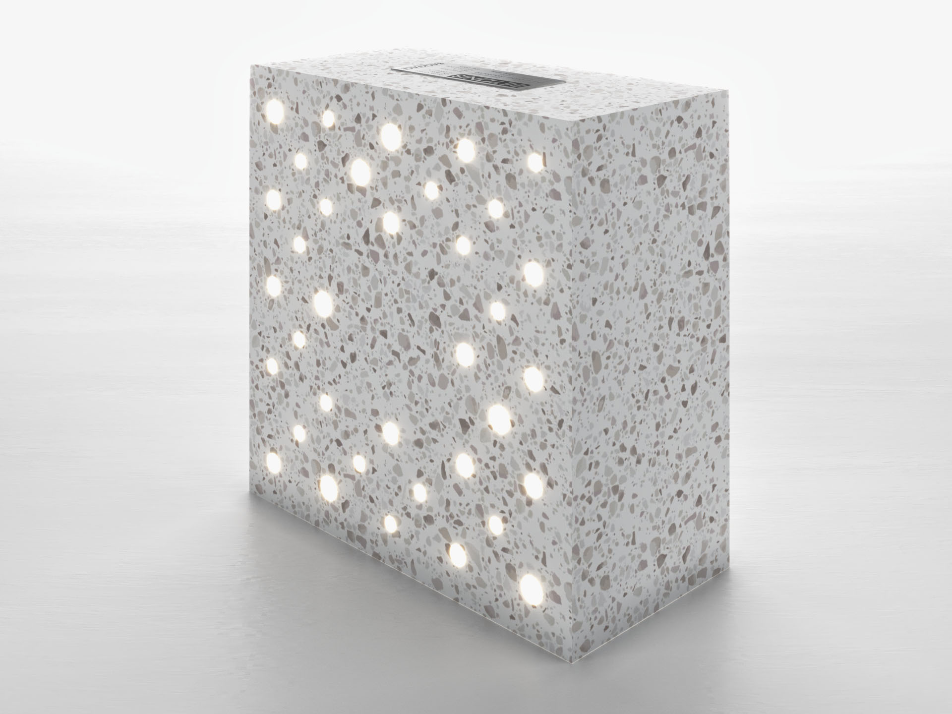 Quiescent - 200x200x100mm Ön Perspektif