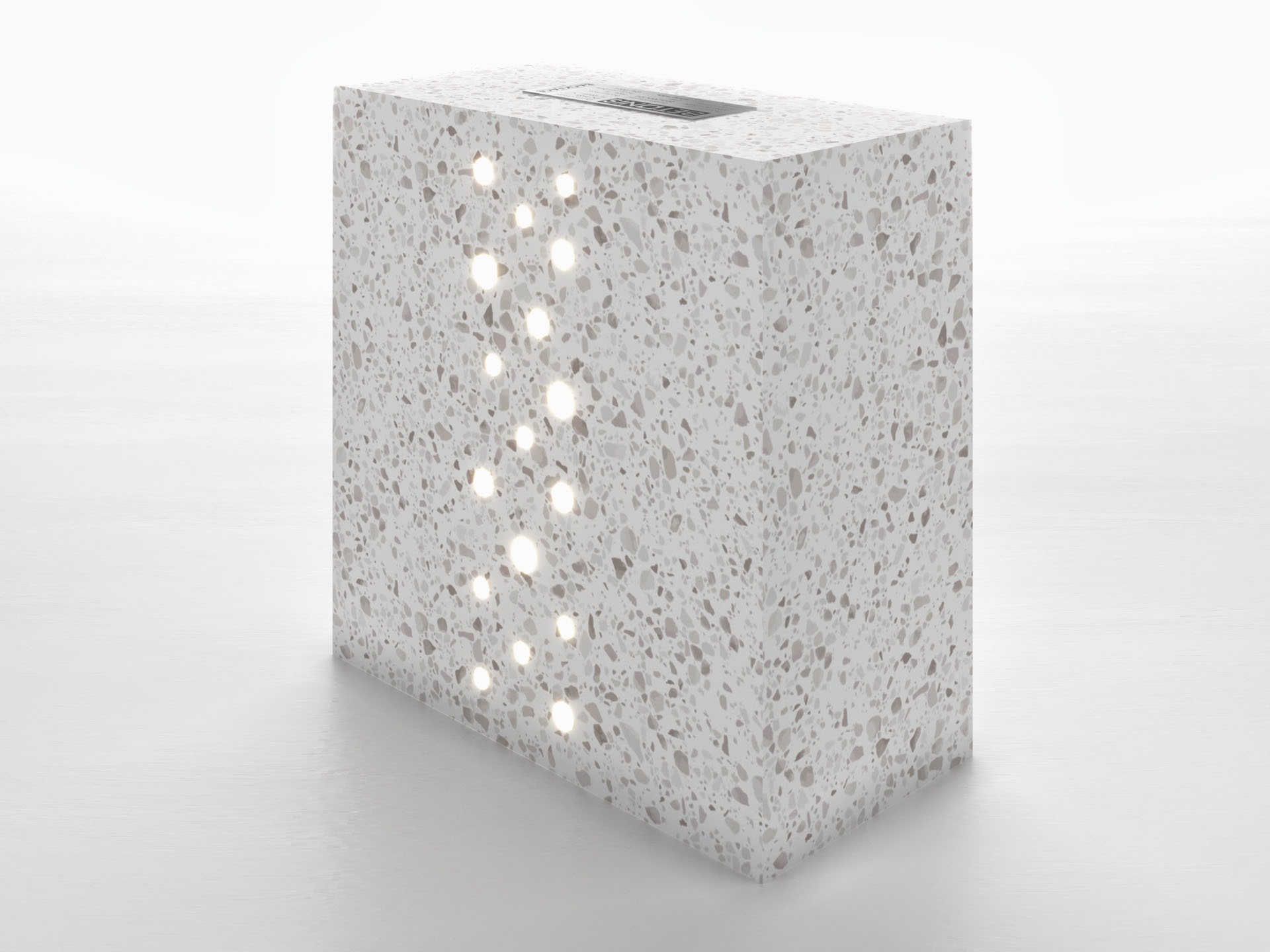 Cassini Tuğla - 200x200x100mm Ön Perspektif