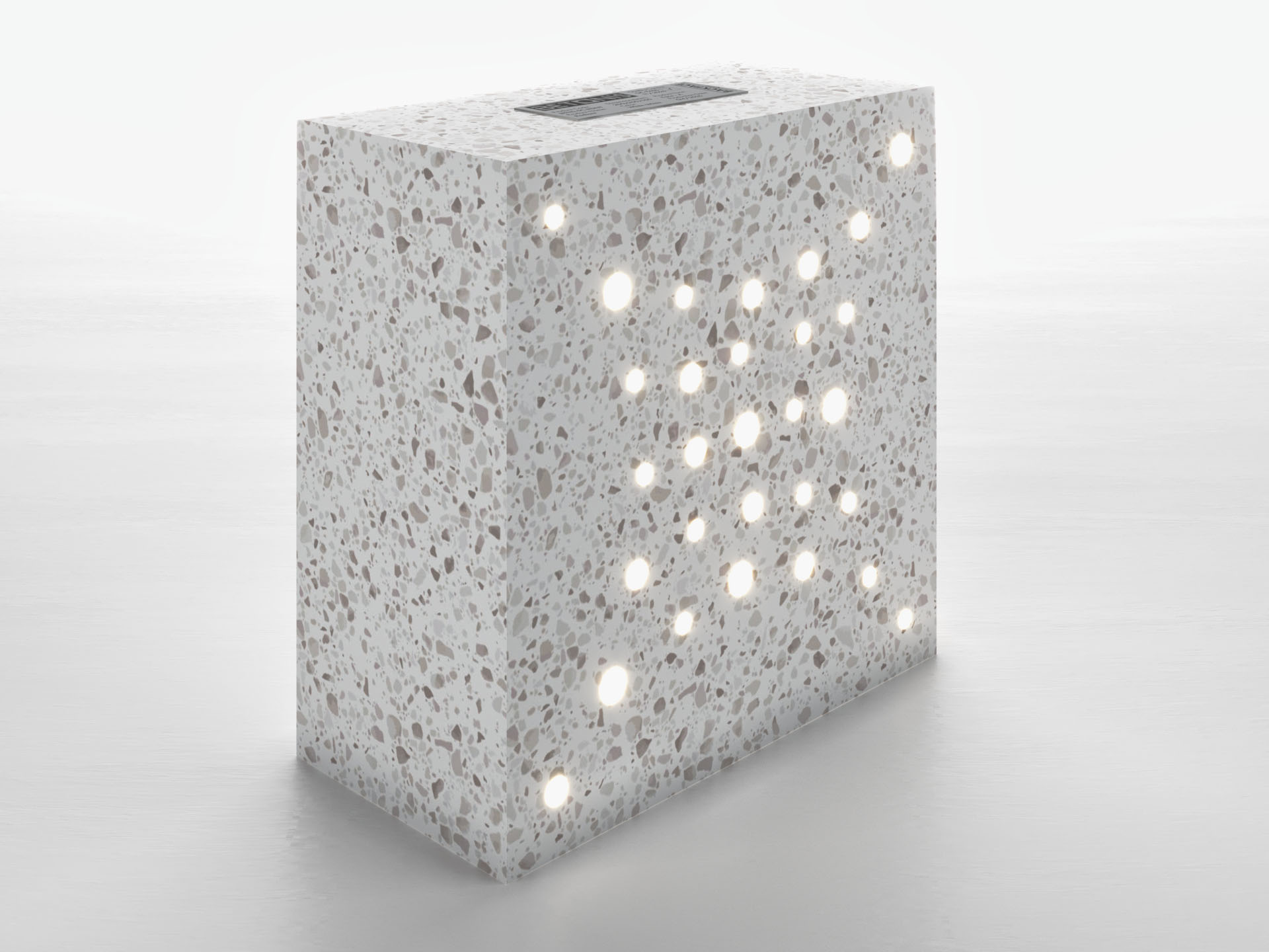 Radiant Tuğla - 200x200x100mm Arka Perspektif Görünüş