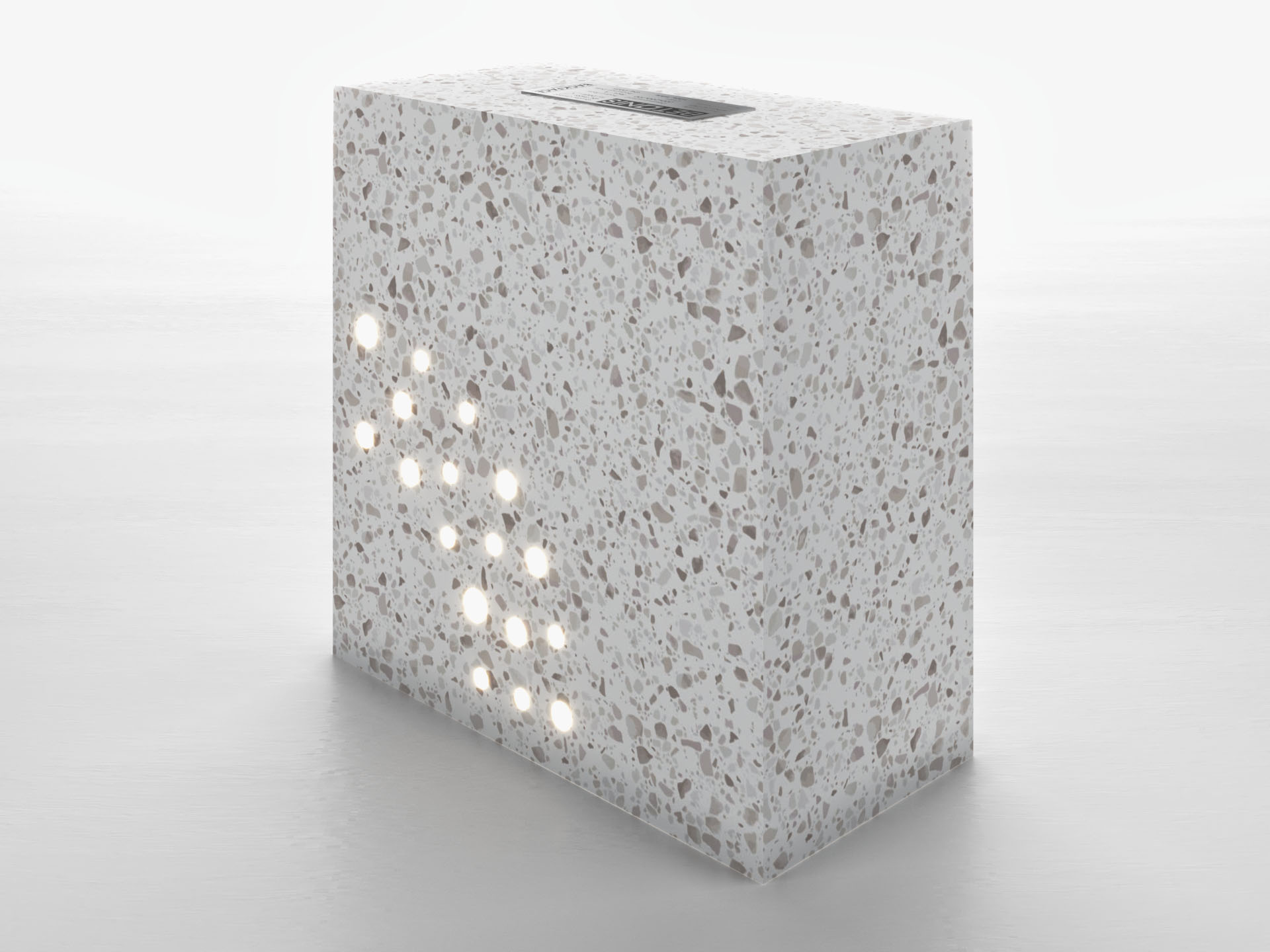 Torus Tuğla - 200x200x100mm Ön Perspektif